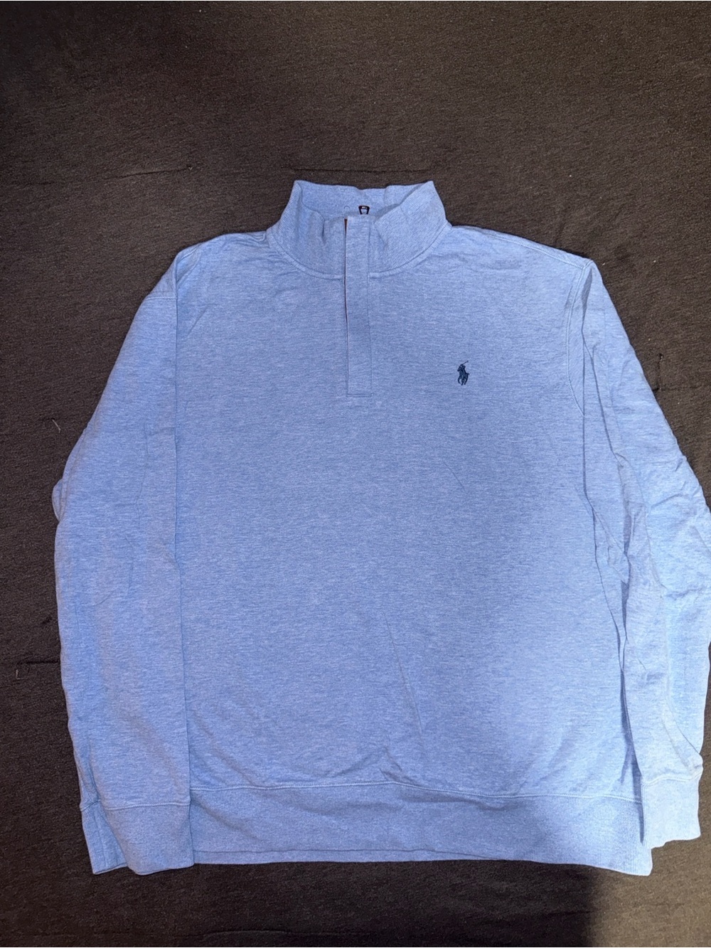 Ralph Lauren Light Blue Quarter-Zip Pullover Sweatshirt